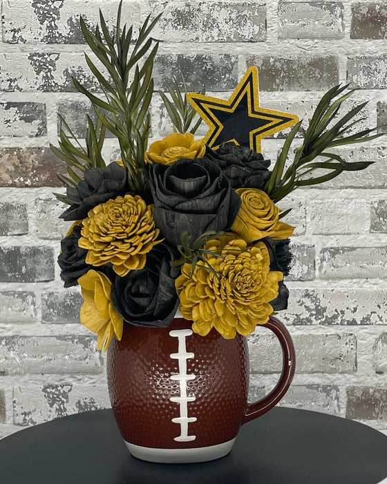 Football Time - Black & Gold! - Fall Decor