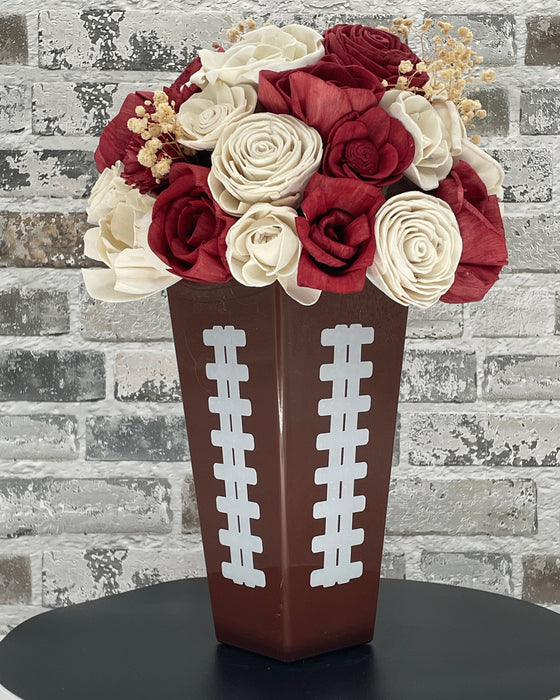 Football Time with Popcorn - Crimson & White! - Fall Decor