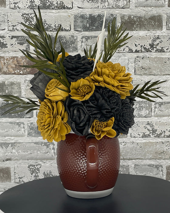 Football Time - Black & Gold! - Fall Decor