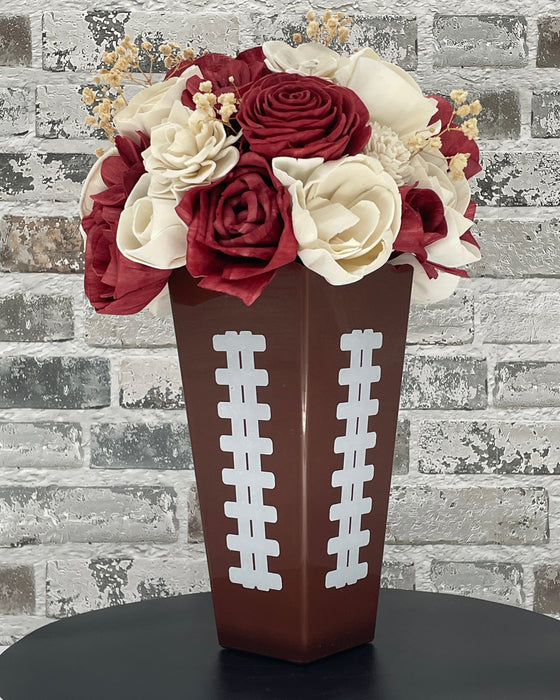 Football Time with Popcorn - Crimson & White! - Fall Decor