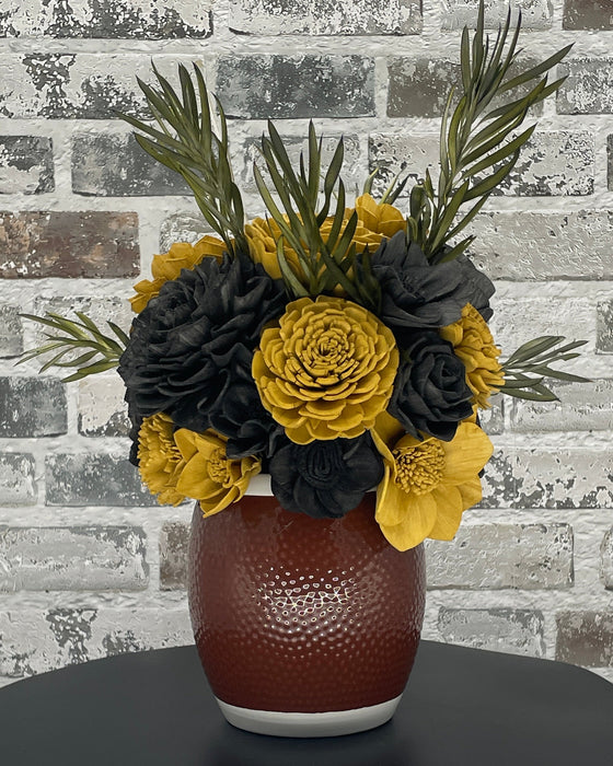 Football Time - Black & Gold! - Fall Decor