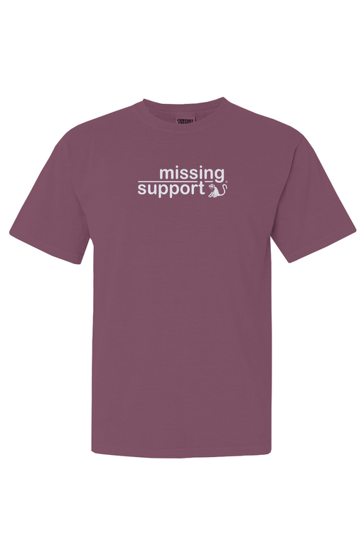 Missing Support - Berry - Comfort Colors Heavyweig