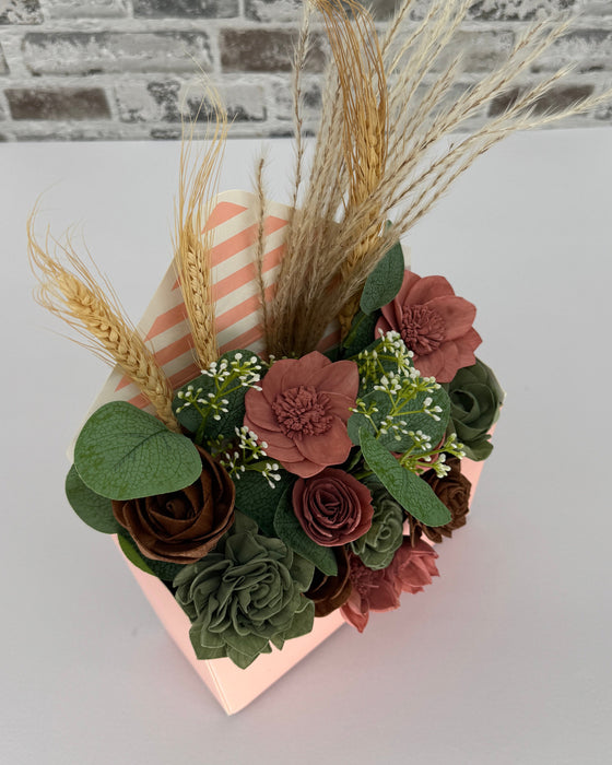 Mocha Blush! - Bouquet Envelope Box