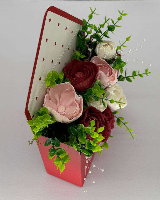 Red Wine and Pearls! - Bouquet Envelope Box