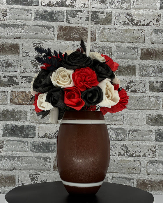 Football Time - Black, Red, & White! - Fall Decor
