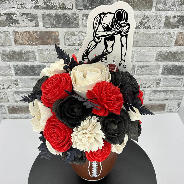 Football Time - Black, Red, & White! - Fall Decor