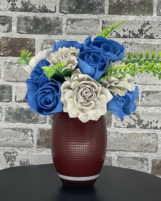 Football Time - Blue & Silver! - Fall Decor