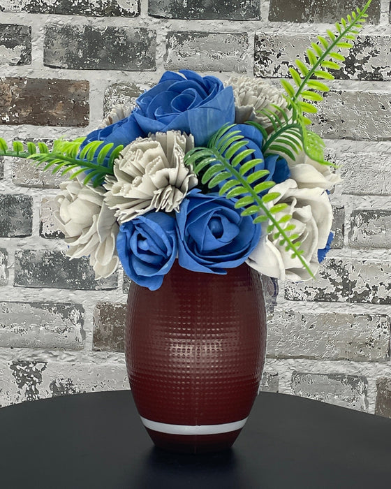 Football Time - Blue & Silver! - Fall Decor