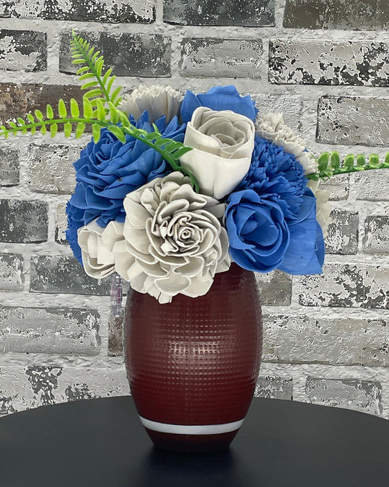 Football Time - Blue & Silver! - Fall Decor
