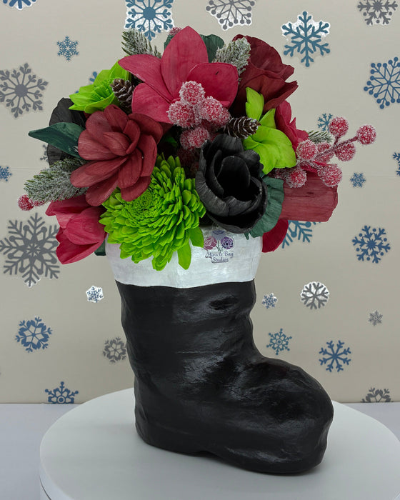 Blooming Holiday Boot! - Holiday Decor