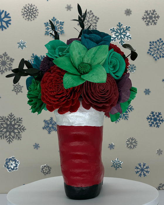 Santa's Red Boot! - Holiday Decor