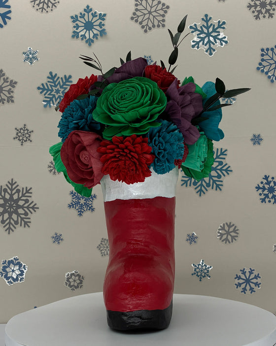 Santa's Red Boot! - Holiday Decor