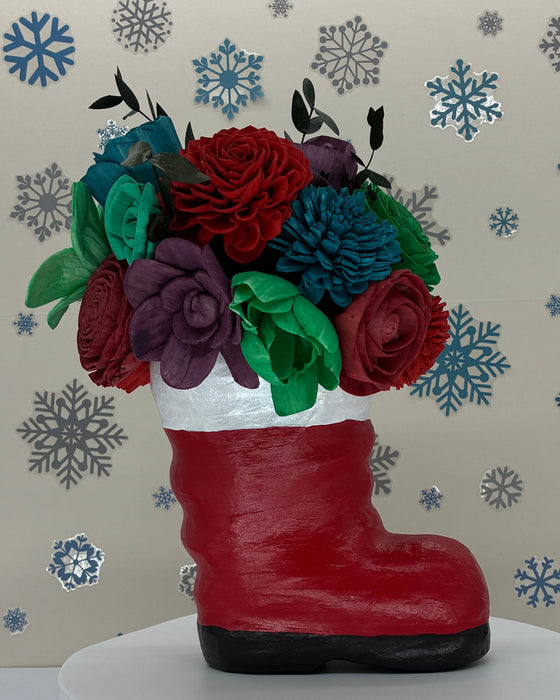 Santa's Red Boot! - Holiday Decor
