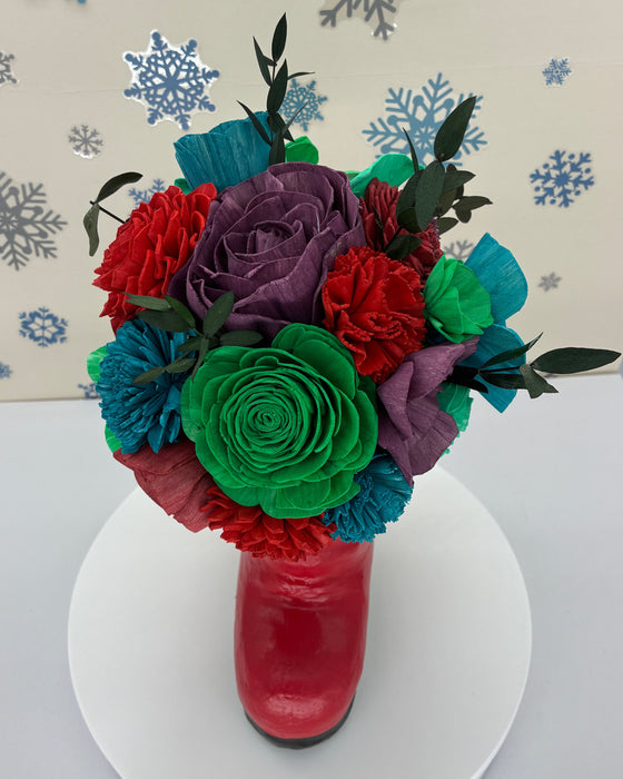 Santa's Red Boot! - Holiday Decor