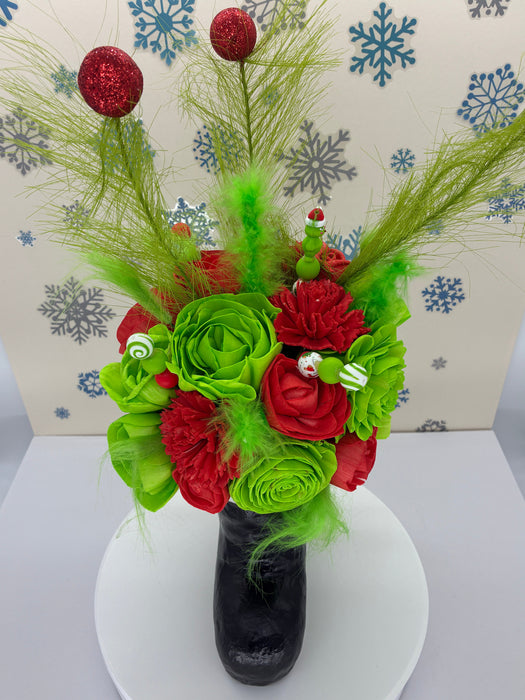 You're A Mean One, Santa Boot! - Holiday Decor