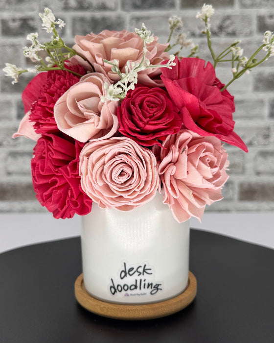 Breast Cancer Awareness - Dark Pink Bow - Desk Doodling