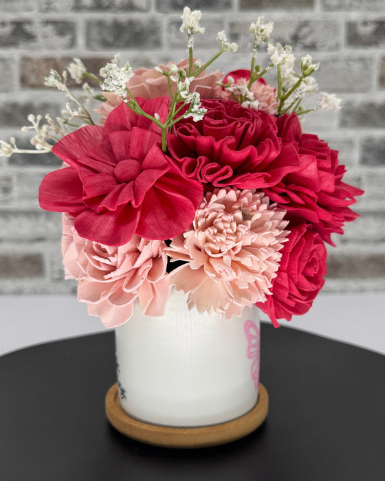 Breast Cancer Awareness - Dark Pink Bow - Desk Doodling
