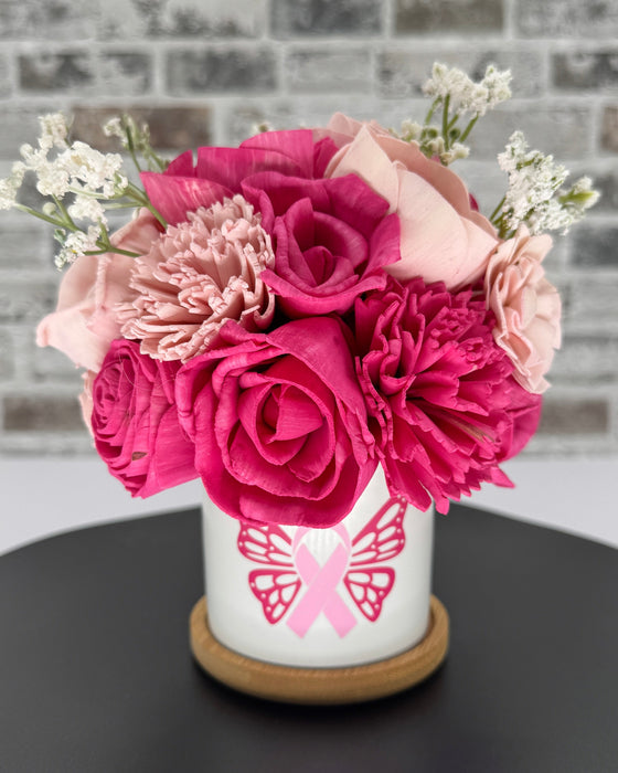 Breast Cancer Awareness - Light Pink Bow - Desk Doodling