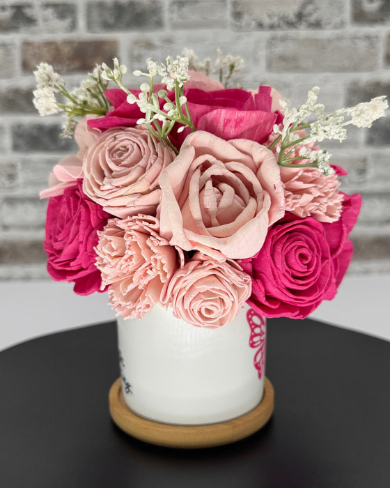 Breast Cancer Awareness - Light Pink Bow - Desk Doodling