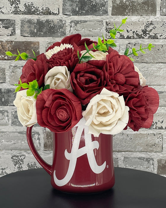 Football Time in Alabama - Crimson & White! - Fall Decor