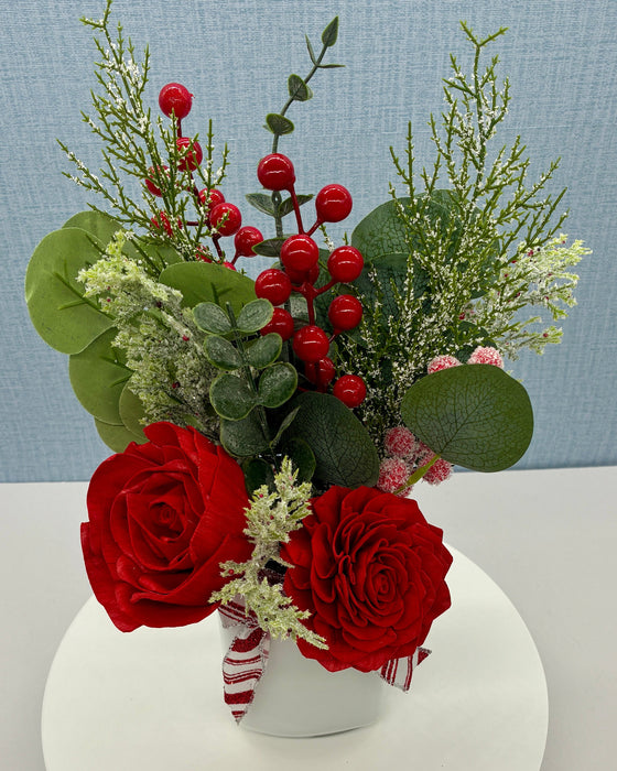 Christmas Berries and Roses! - Holiday Decor