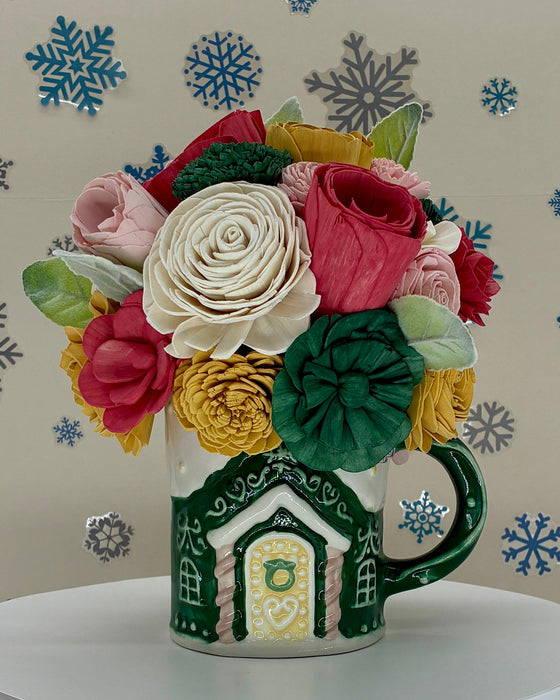 Green Gingerbread House! - Holiday Decor