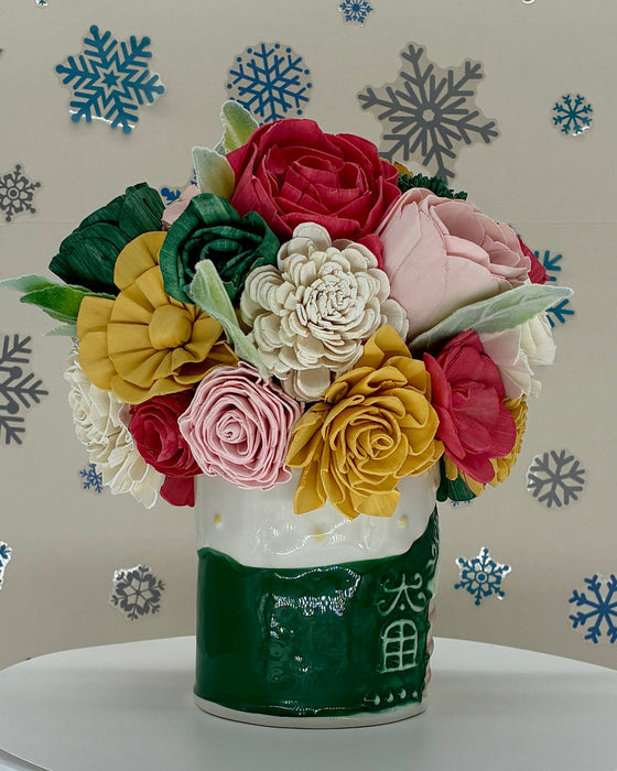 Green Gingerbread House! - Holiday Decor