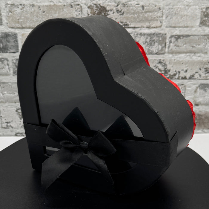 Merlot & Mystery - Premium 8" Heart Box - Anniversary