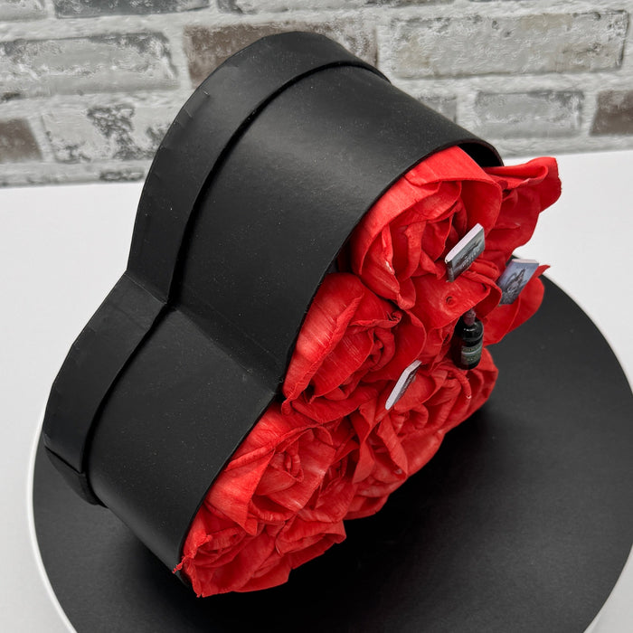 Merlot & Mystery - Premium 8" Heart Box - Anniversary