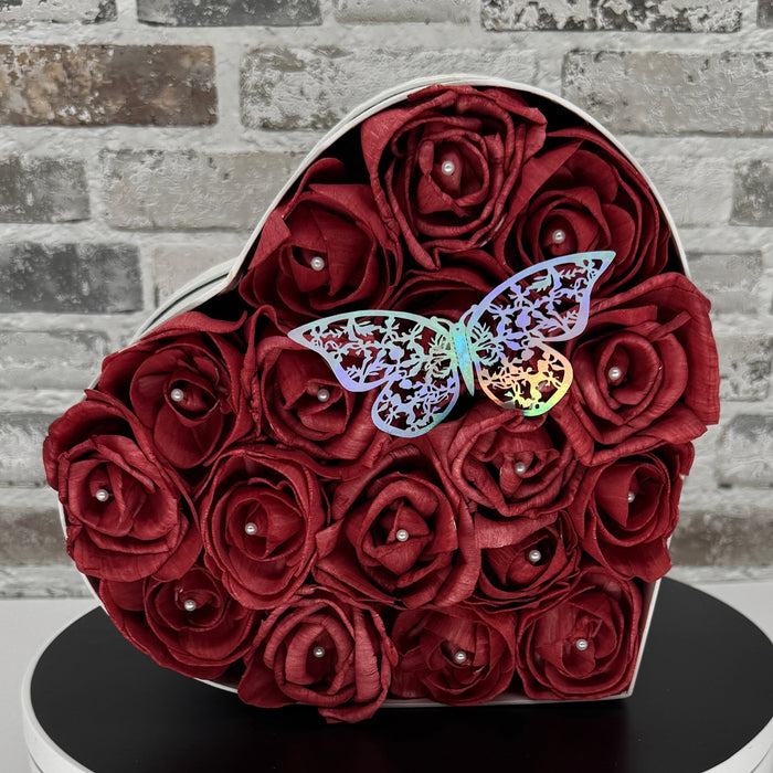 Cherry Kiss - Premium 9" Heart Box - Anniversary