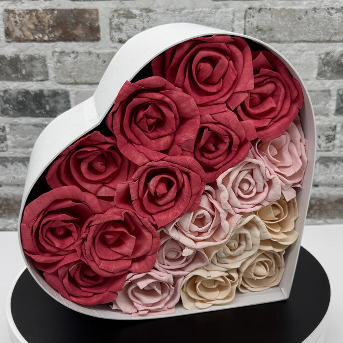 Love's Embrace - 10" Heart Box - Anniversary