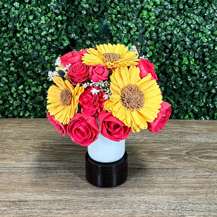 DIY - Sunflowers & Roses - August 2024 Subscription Kit - Build-A-Floral - Sola Wood Flowers