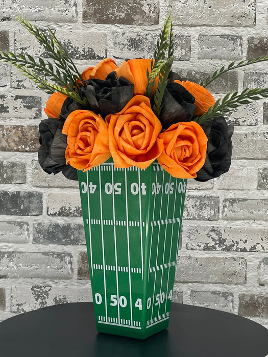 Football Time with Popcorn in Tennessee - Orange & Black! - Fall Decor