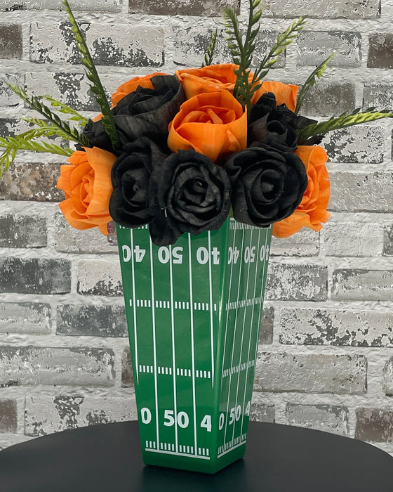 Football Time with Popcorn in Tennessee - Orange & Black! - Fall Decor
