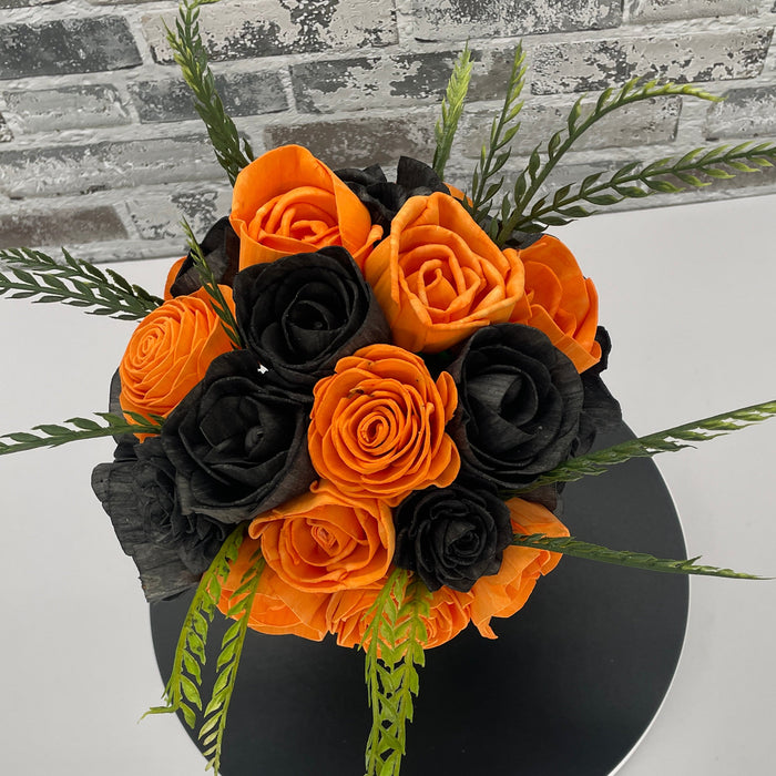 Football Time with Popcorn in Tennessee - Orange & Black! - Fall Decor