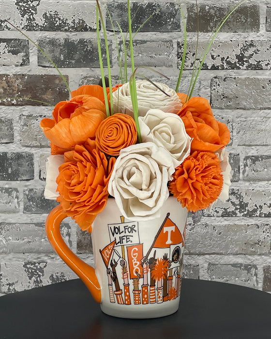 Football Time in Tennessee, Go Big Orange - Orange & White! - Fall Decor