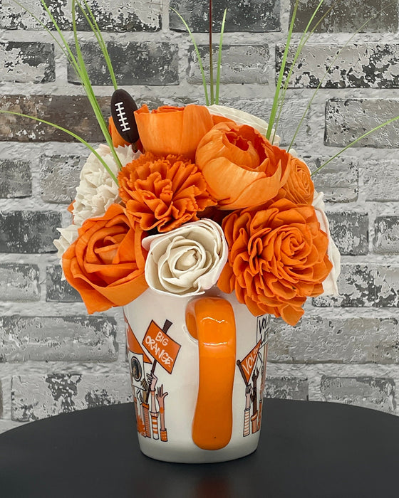 Football Time in Tennessee, Go Big Orange - Orange & White! - Fall Decor