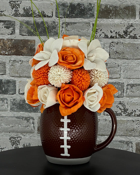 Football Time in Tennessee, Big Orange Country - Orange & White! - Fall Decor