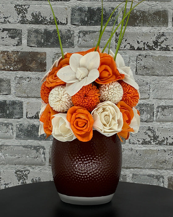 Football Time in Tennessee, Big Orange Country - Orange & White! - Fall Decor