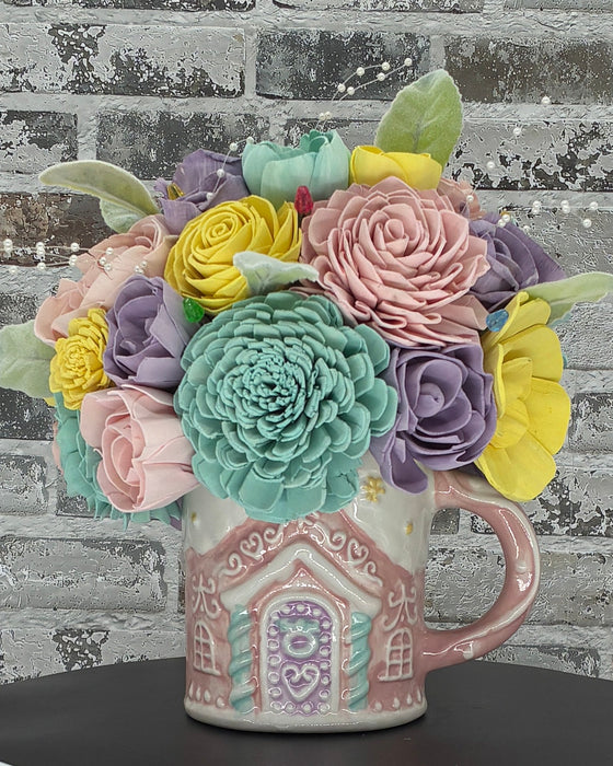 Pink Gingerbread House! - Holiday Decor