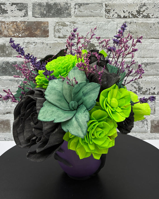 Skeleton Hand Purple Goblet! - Halloween Decor