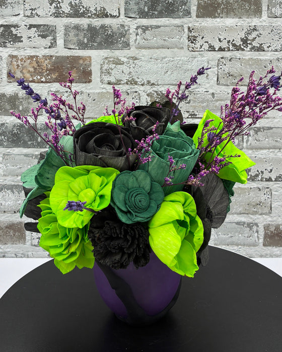 Skeleton Hand Purple Goblet! - Halloween Decor