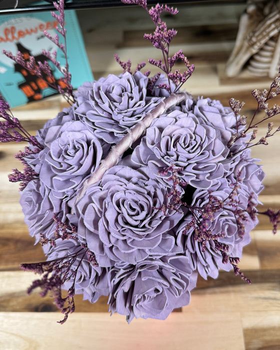 Halloween Brain Storming! - Dark Pink Skull - Light Purple Flowers