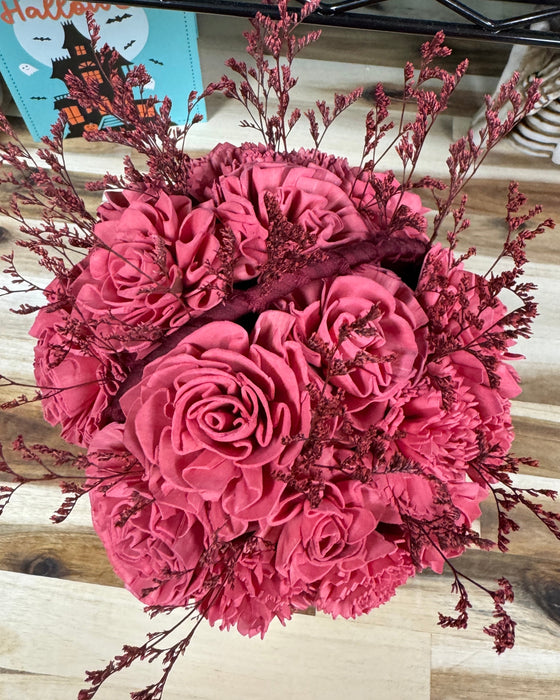 Halloween Brain Storming! - Silver Skull - Cherry Red Flowers