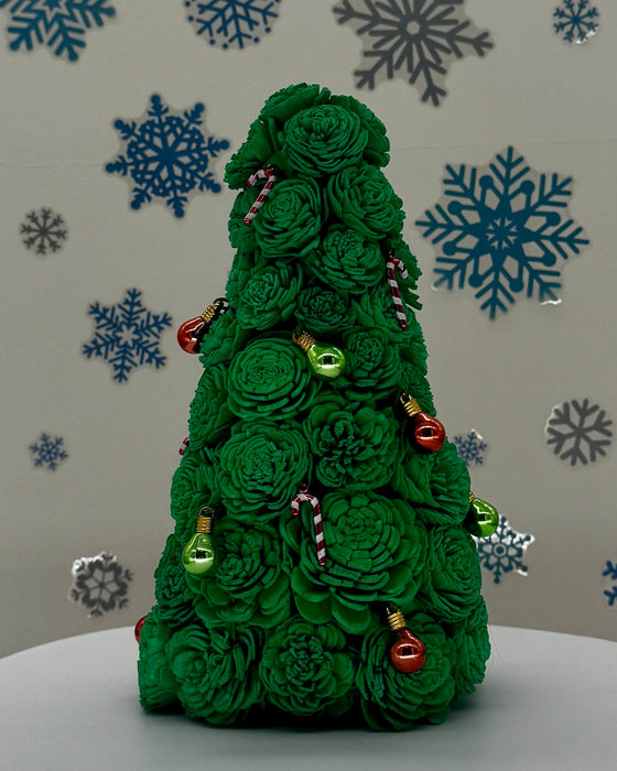 Christmas Tree, Ornament Balls and Candy Canes! - (10") Holiday Decor