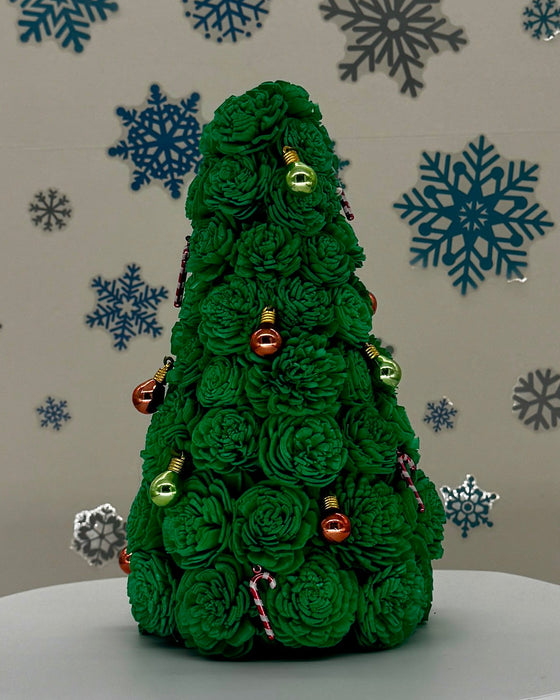 Christmas Tree, Ornament Balls and Candy Canes! - (10") Holiday Decor