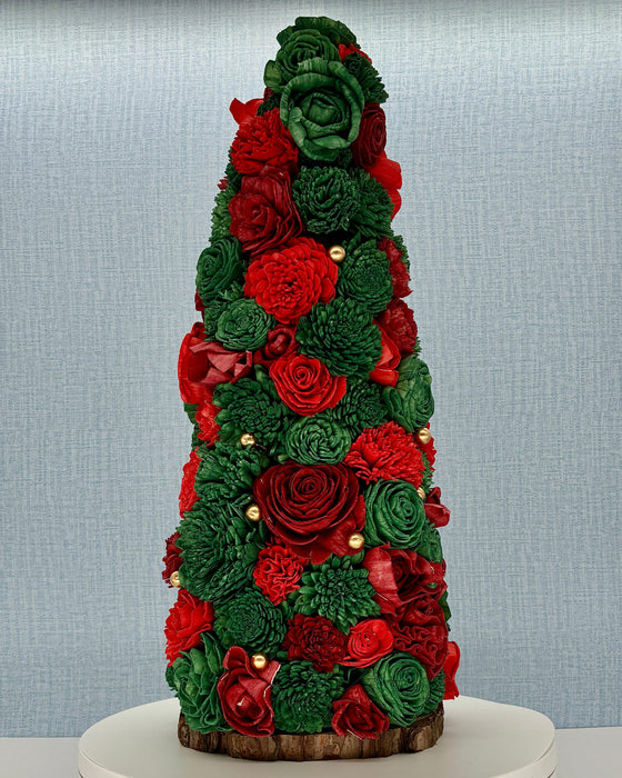 Christmas Tree, Red, Green and Gold! - (18") Holiday Decor